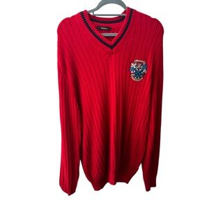 Red Barbour Men's Sweater